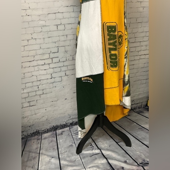 Styles Ever After Green Yellow Vintage Original Baylor NCAA Maxi Dress Size M - Picture 4 of 9